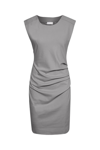 Vestido justo - Cinzento-claro