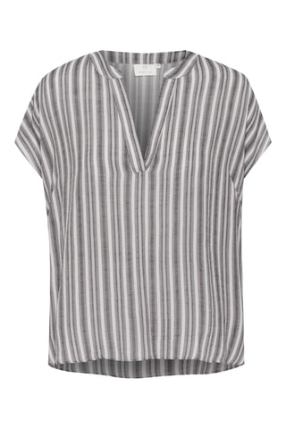 Blusa - Cinzento e branco