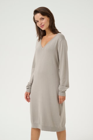 Vestido-camisola - Cinzento-claro