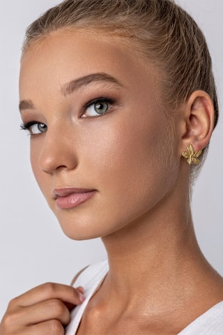 Pendientes April - Chapado en oro amarillo