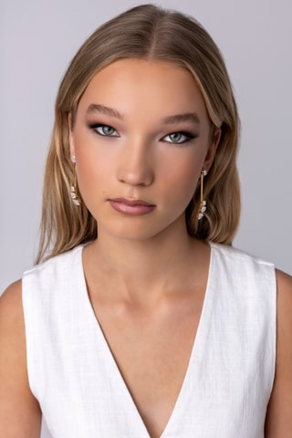 Pendientes - Chapado en oro amarillo y circones - Emily Westwood