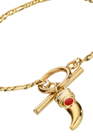 Pulsera - Dorado y rojo 