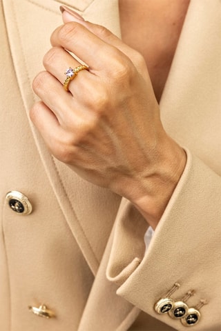 Anillo - Dorado y rosa - Emily Westwood