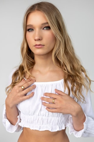 Anillo - Chapado en oro amarillo