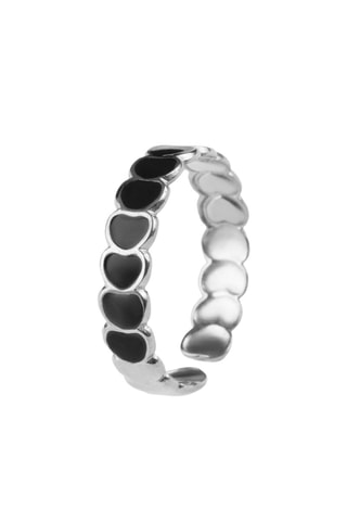 Anillo - Chapado en oro blanco