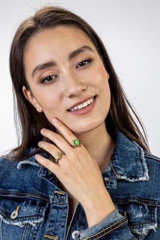 Anillo Isabelle - Chapado en oro amarillo - Marc Malone