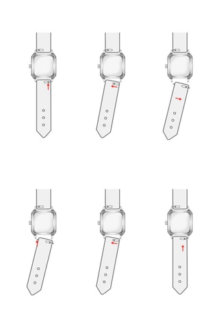 Reloj de cuarzo de acero y diamante - Rosa dorado y plateado