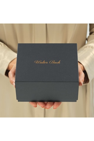 Reloj automático de acero inoxidable chapado en ion de oro amarillo y plata - Plateado y dorado - Walter Bach