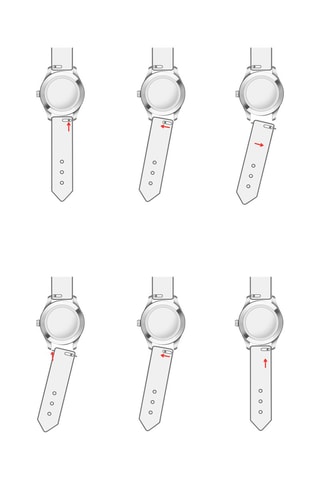 Reloj de cuarzo de piel y diamantes