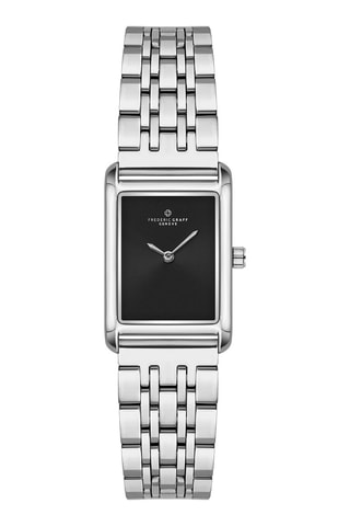 Reloj de cuarzo de acero - Plateado y negro - Frederic Graff