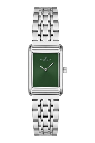 Reloj de cuarzo de acero - Plateado y verde - Frederic Graff