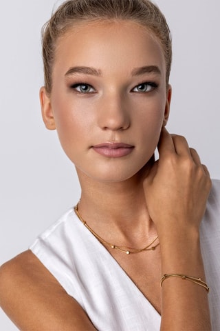 Collar de doble vuelta Allie - Dorado