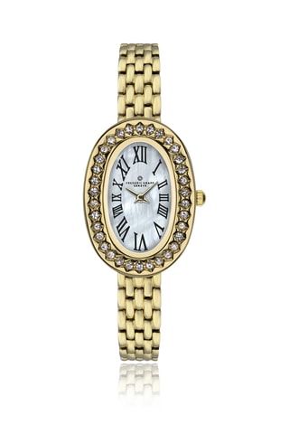 Reloj de cuarzo de acero - Dorado