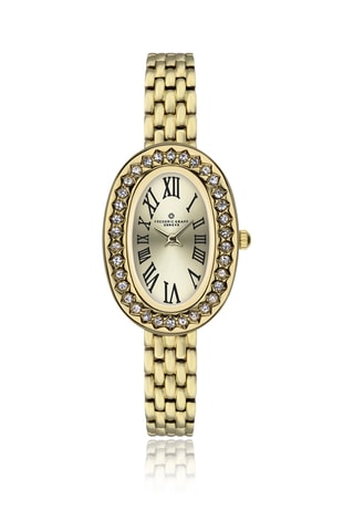 Reloj de cuarzo de acero - Dorado