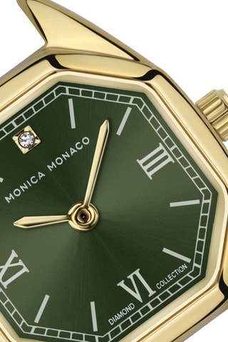 Reloj de cuarzo de acero - Dorado