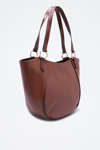 Leren Handtas Domitilla - Bruin