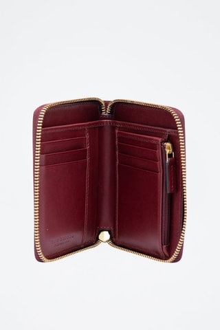 Leren Portefeuille Donna - Donkerrood