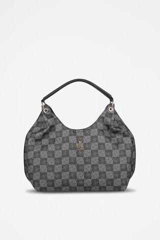 Trendy Handtas Zwart en Donkergrijs