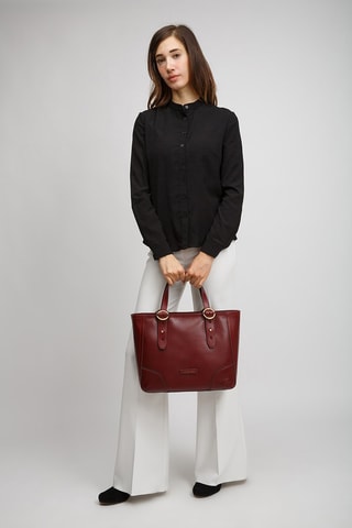Leren Handtas Matilde - Bordeauxrood
