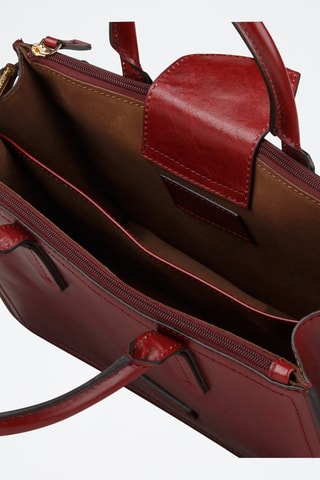 Leren Handtas Beatrice - Rood