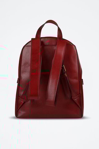 Leren Rugtas Faentina - Rood