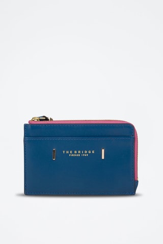 Leren Pasjeshouder Chiara - Blauw