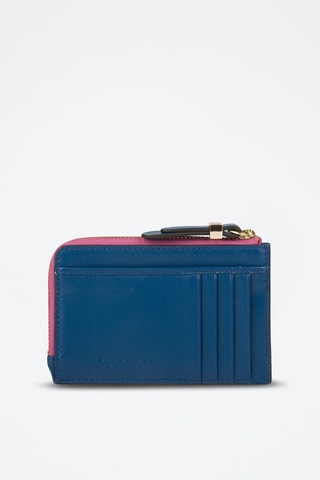 Leren Pasjeshouder Chiara - Blauw