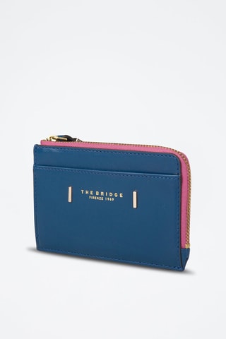 Leren Pasjeshouder Chiara - Blauw