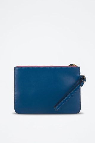 Leren Clutch Chiara - Donkerblauw 
