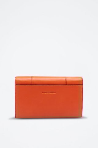 Leren Clutch - Oranje