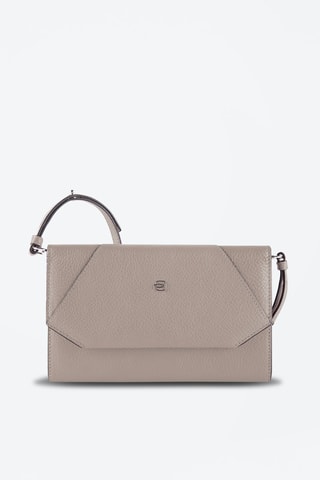 Leren Clutch Taupe - Piquadro
