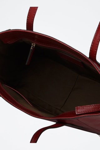 Leren Handtas Maddalena - Bordeauxrood