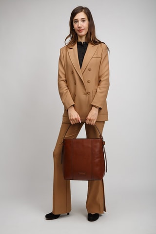 Leren Handtas Vigna Nuovo - Camel