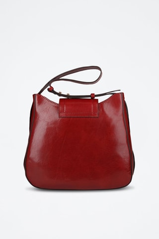 Leren Handtas Benedetta - Bordeauxrood