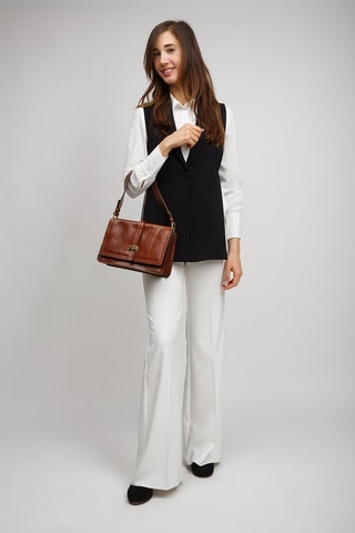 Leren Handtas Beatrice - Camel