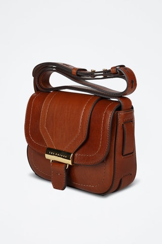 Leren Schoudertas Benedetta - Camel