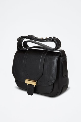 Leren Schoudertas Benedetta - Zwart