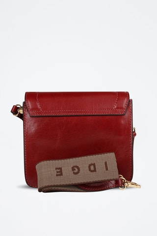 Leren Schoudertas Elba - Bordeauxrood