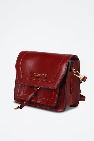 Leren Schoudertas Elba - Bordeauxrood