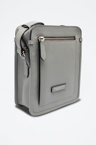 Leren Schoudertas - Grijs