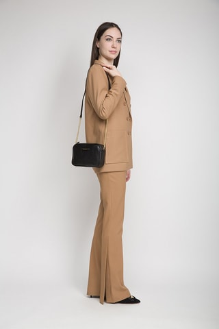 Leren Schoudertas Elettra - Zwart