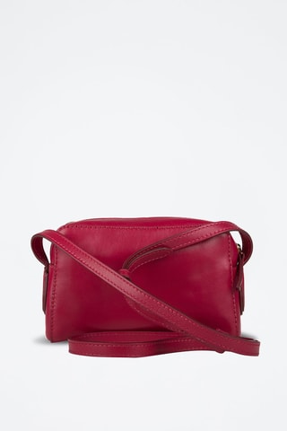 Leren Schoudertas Elettra - Fuchsia 