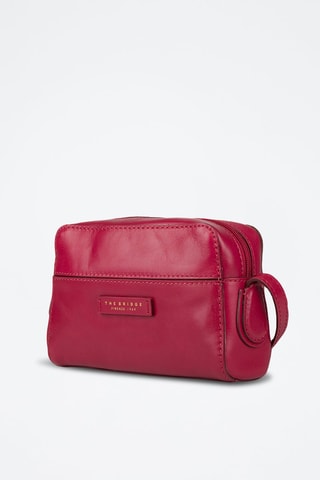 Leren Schoudertas Elettra - Fuchsia 