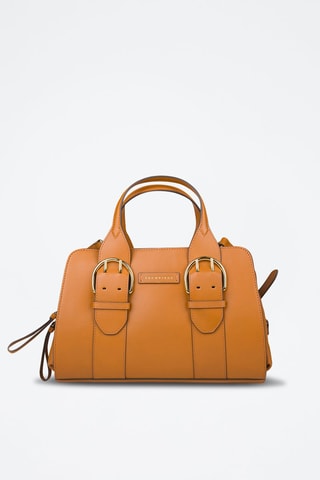 Leren Schoudertas Elena - Cognacbruin