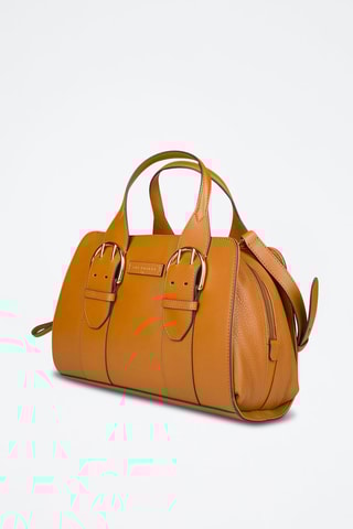 Leren Schoudertas Elena - Cognacbruin