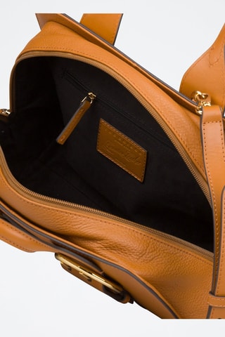 Leren Schoudertas Elena - Cognacbruin