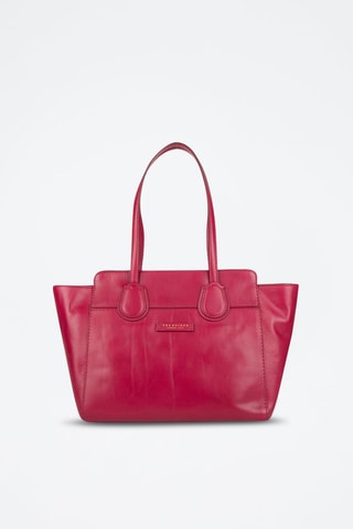 Leren Shopper Elettra - Fuchsia 