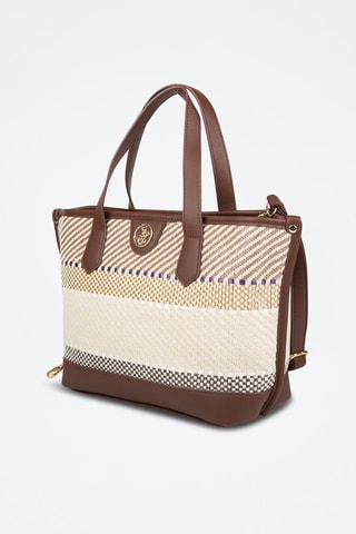 Shopper Bruin en Crèmekleurig