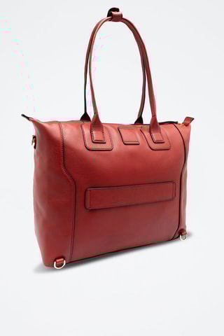 Leren Shopper - Rood