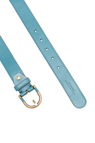 Leren Riem - Blauw